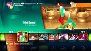 Tribal Dance on the Just Dance Unlimited menu (2018)