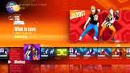 Mashup on the Just Dance 2017 menu