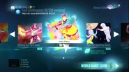 Birthday on the Just Dance 2015 menu