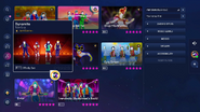 Dynamite on the Just Dance 2023 Edition menu