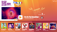 Fire On The Dancefloor on the Just Dance Now menu (2017 update, computer)