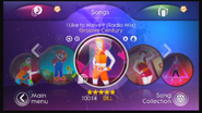 I Like to Move It on the Just Dance 3 menu