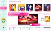 Never Can Say Goodbye on the Just Dance 2020 menu