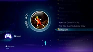 Baby Girl on the Just Dance 3 menu (Xbox 360)