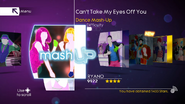 Mashup on the Just Dance 4 menu