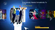 Everybody Needs Somebody To Love (Hold My Hand) on the Just Dance 4 menu