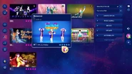 Waterval on the Just Dance 2024 Edition menu