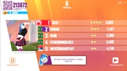 Just Dance Now scoring screen (2017 update)