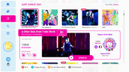 The Other Side (from Trolls World Tour) on the Just Dance 2021 menu