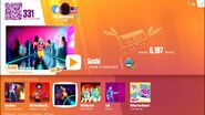 Sushi on the Just Dance Now menu (2017 update, computer)