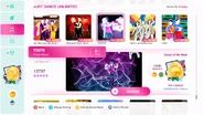 Youth on the Just Dance 2020 menu