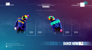 Just Dance 2016 coach selection screen (Classic, 7th-gen)