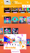 Where Are You Now? on the Just Dance Now menu (2017 update, phone)