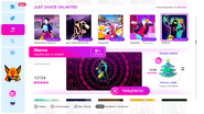 Dharma on the Just Dance 2019 menu