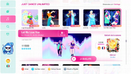 Let Me Love You on the Just Dance 2020 menu