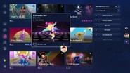 I Kissed a Girl on the Just Dance 2023 Edition menu