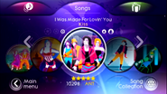 I Was Made For Lovin’ You on the Just Dance 3 menu (Wii/PS3)