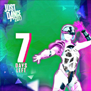 The coach appearing on the 7 days left banner by Just Dance Denmark on Instagram[5]