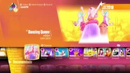Dancing Queen on the Just Dance 2018 menu (old)