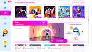 Error on the Just Dance 2019 menu