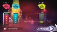 Just Dance 2 scoring screen