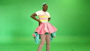 Ubi Mouss wearing the dress
