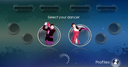 Just Dance: Best Of coach selection screen