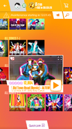 Old Town Road (Remix) (Line Dance Version) on the Just Dance Now menu (2017 update, phone)