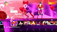 Super Bass on the Just Dance 2018 menu (Valentines skin)