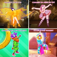 Vizier on a meme showing reactions when one plays Just Dance (along with Blythe, I’m An Albatraoz, and Rudolf)