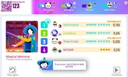 Just Dance Now scoring screen