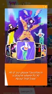 Finesse (Remix)’s background in the "All About that Bass!" Just Dance Now notification