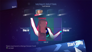 Just Dance 2014 coach selection screen (camera)