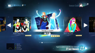 Let It Go on the Just Dance 2015 menu