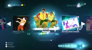 Papaoutai on the Just Dance 2015 menu