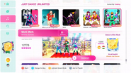 Work Work on the Just Dance 2020 menu