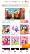 Cheap Thrills (Bollywood Version) on the Just Dance Now menu (2020 update, phone)