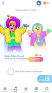 Just Dance Now coach selection screen (phone)