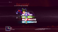 Just Dance 2017 coach selection screen