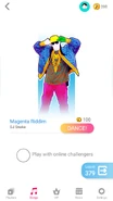 Just Dance Now coach selection screen (phone)