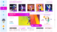 My Main Girl on the Just Dance 2019 menu