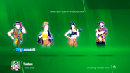 Just Dance 2018 coach selection screen (Classic, 8th-gen)