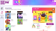 Zooby Doo on the Just Dance Now menu (computer)