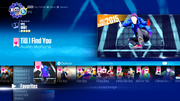 Just Dance Unlimited song selection menu 1