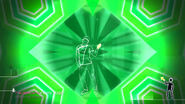 The dancer in his transparent form in a Mash-Up