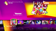 Macarena on the Just Dance 2018 menu