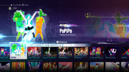 PoPiPo on the Just Dance 2016 menu