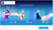 Just Dance 2019 coach selection screen