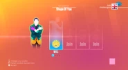Just Dance 2018 coach selection screen (7th-gen)