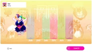 Just Dance 2019 coach selection screen (8th-gen)